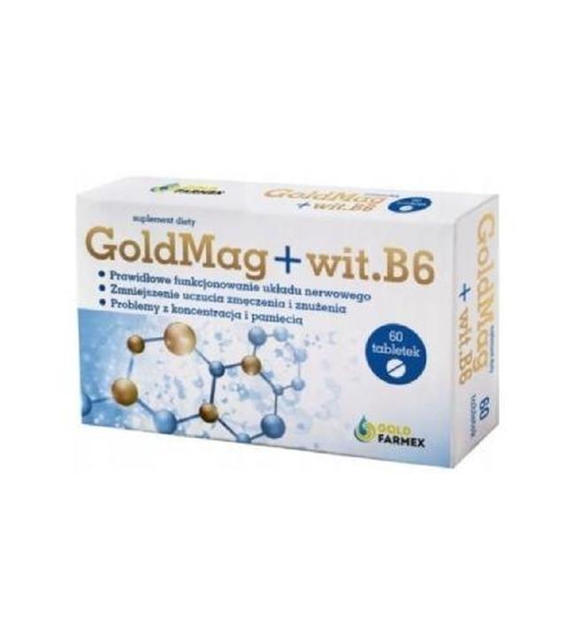 GoldMag + witamina B6, 60 tabletek