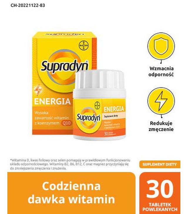 SUPRADYN ENERGIA kompleks witamin, 30 tabletek