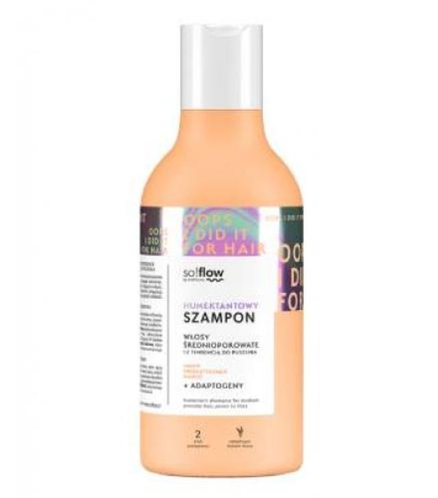 So!Flow, Szampon humektantowy do włosów średnioporowatych, 400 ml