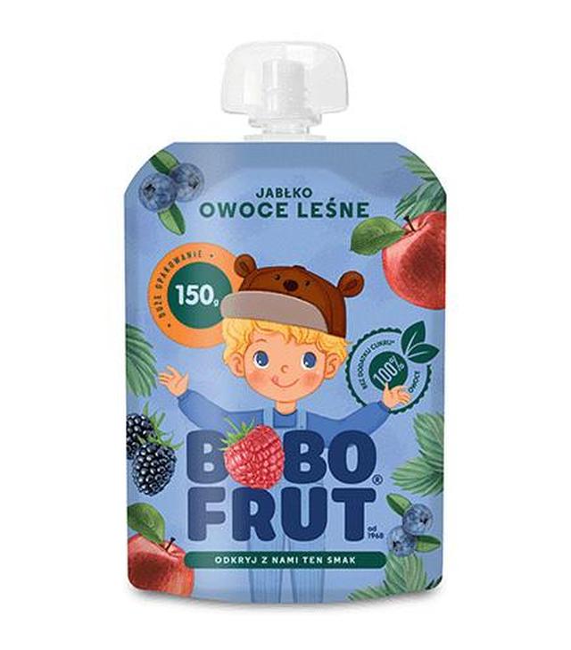 Bobo Frut Mus jabłko, owoce leśne - 150 g - cena, opinie, właściwości - ważny do 2025-08-31