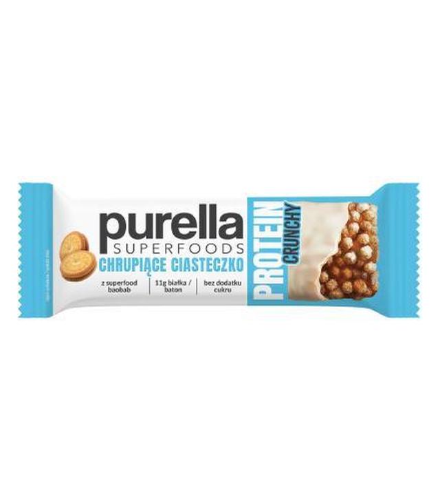 Purella Superfoods Protein bar baton proteinowy chrupiące ciasteczko, 45g - ważny do 2025-10-31