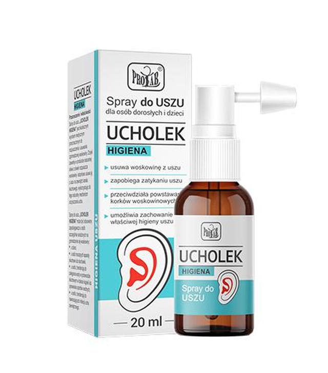 Prolab Ucholek Higiena Spray do uszu dla osób dorosłych i dzieci, 20 ml