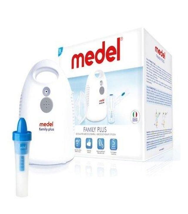 Medel Family Plus inhalator pneumatyczno tłokowy + oczyszczacz do nosa Jet Rhino, 1 sztuka