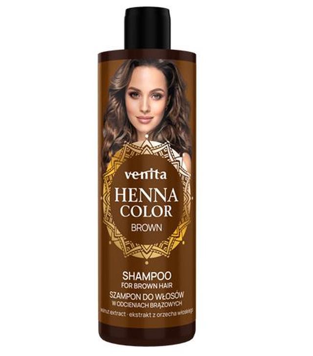 VENITA Henna Color Szampon Brown do włosów w odcieniach brązu, 300 ml