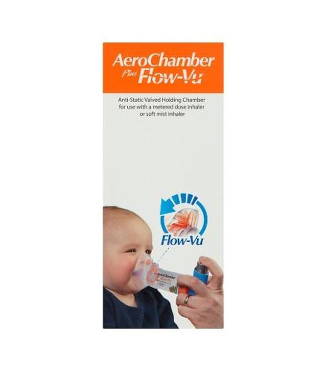 Aerochamber Plus FLOW VU Komora inhalacyjna z maską dla niemowląt, 1 szt., cena, wskazania, właściwości
