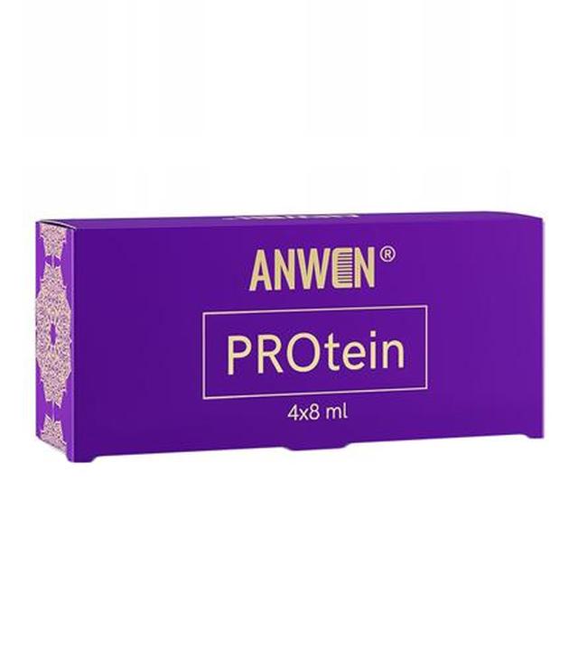 Anwen Protein Intensywna kuracja proteinowa do włosów w wygodnych ampułkach - 4 x 8 ml