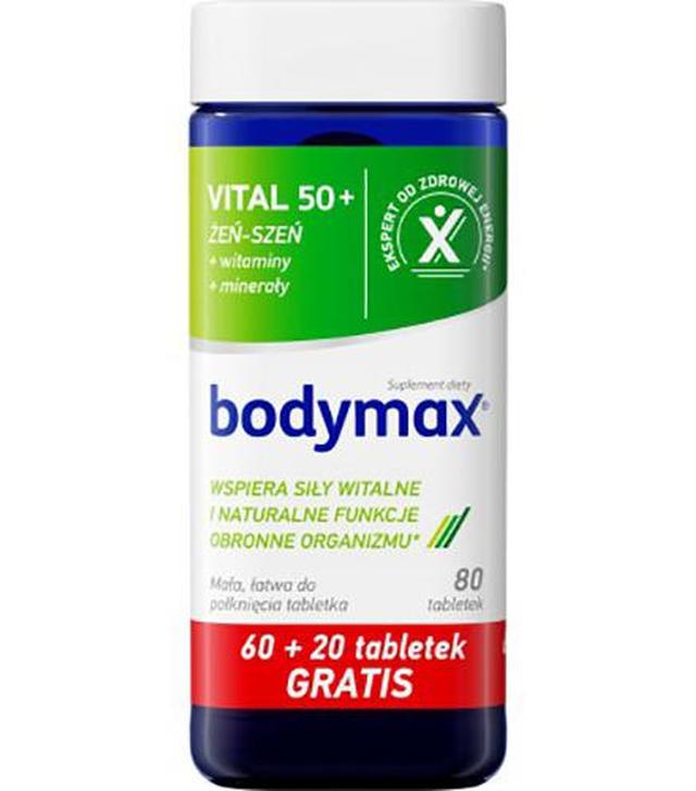 Bodymax Vital 50 + - 60 + 20 tabletek - cena, opinie, wskazania