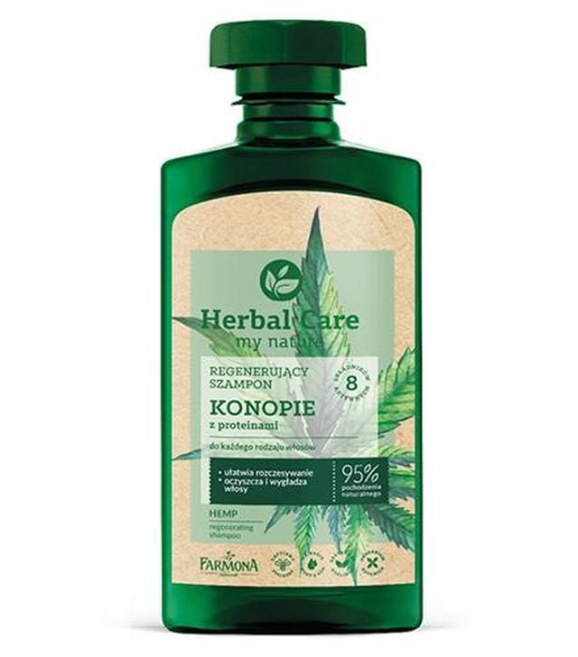 Herbal Care Regenerujący szampon Konopie z proteinami - 330 ml - cena, opinie, właściwości