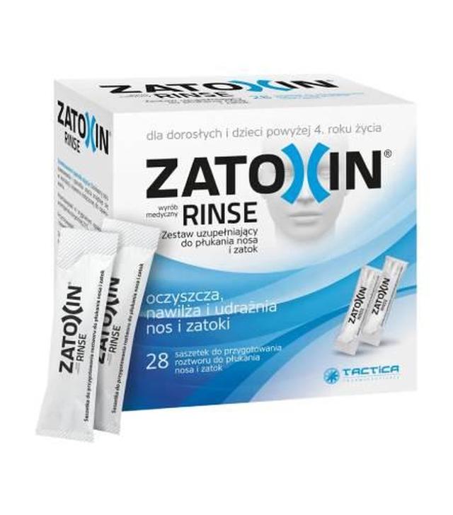 Zatoxin Rinse Do płukania nosa i zatok saszetki, 28 sztuk