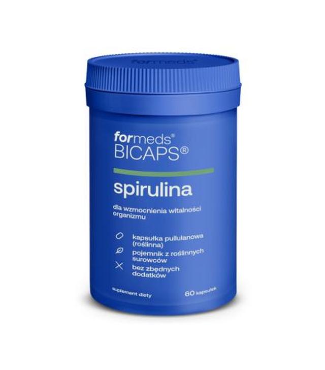 Bicaps Spirulina, kapsułki, 60 sztuk