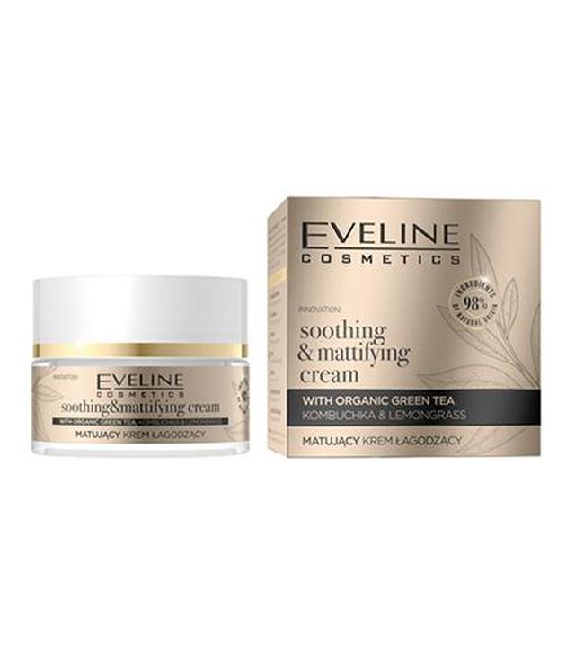 Eveline Cosmetics Organic Gold Matujący krem łagodzący, 50 ml