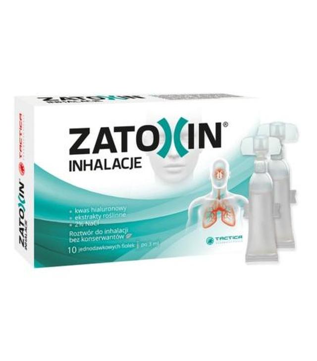 Zatoxin Inhalacje Roztwór do inhalacji, 10 x 3 ml, cena, opinie, właściwości