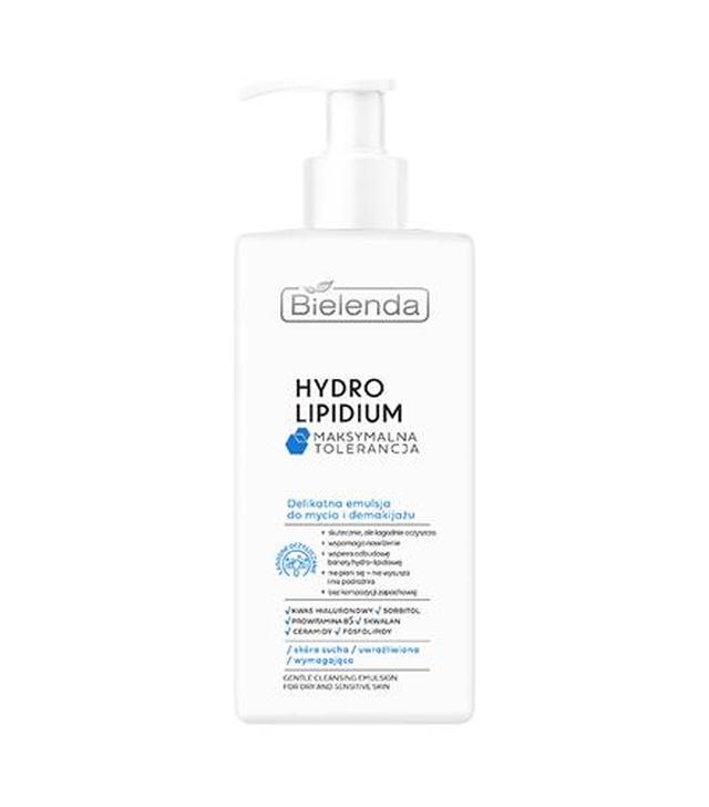 Bielenda Hydro Lipidium Maksymalna Tolerancja Delikatna Emulsja do mycia i demakijażu, 300 ml