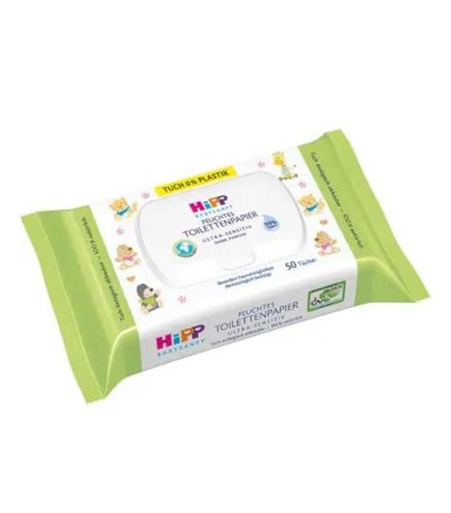Hipp nawilżany papier toaletowy, 50 sztuk