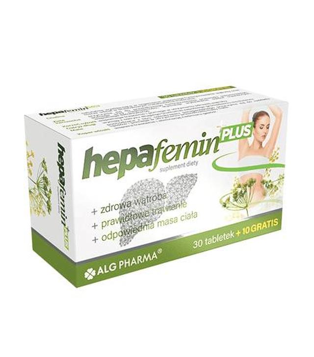 HEPAFEMIN PLUS - 40 tabl. Na zdrową wątrobę - cena, opinie, właściwości