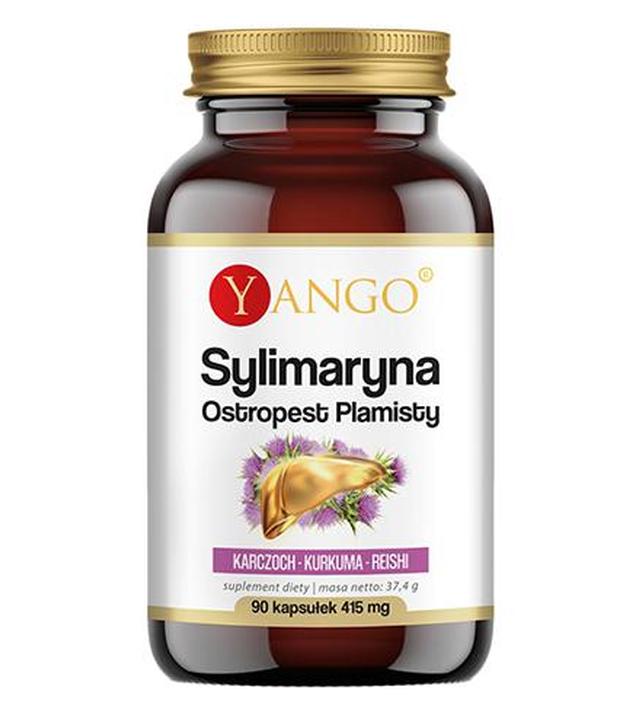Yango Sylimaryna Ostropest plamisty, na wątrobę, 415 mg, 90 kaps., cena, opinie, składniki