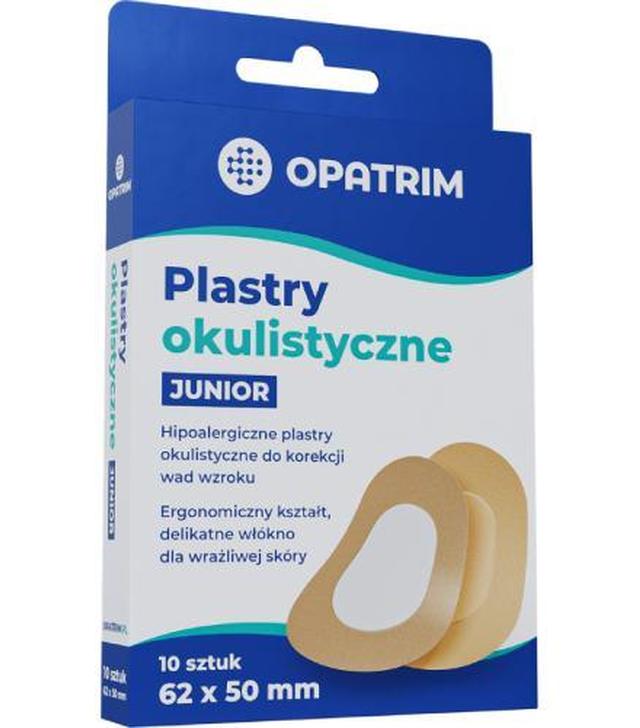 Opatrim plastry okulistyczne junior, 10 sztuk