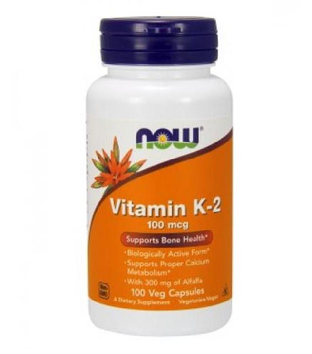 NOW FOODS Vitamin K-2 100 mcg - 100 kaps.