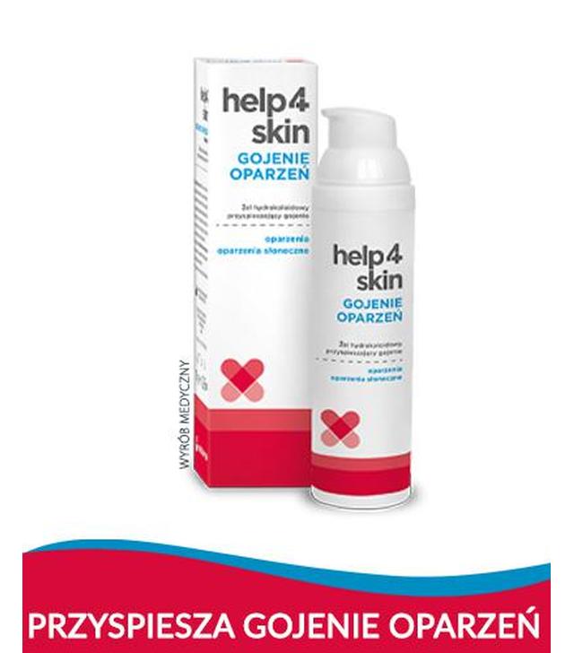 HELP4SKIN GOJENIE OPARZEŃ Żel hydrokoloidowy przyspieszający gojenie - 75 g - 1011756 - bez kartonowego opakowania - ważny do 2025-08-23