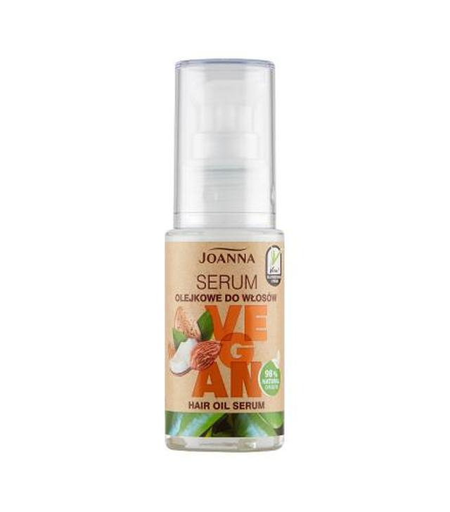 Joanna Vegan Serum olejkowe do włosów, 30 g, cena, opinie, skład