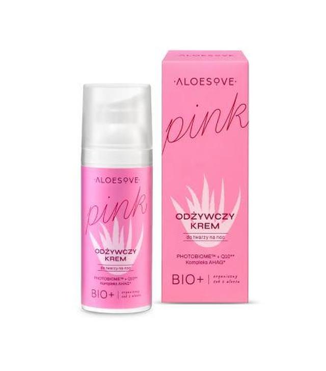 Aloesove Pink Krem do twarzy odżywczy otulający na noc, 50 ml