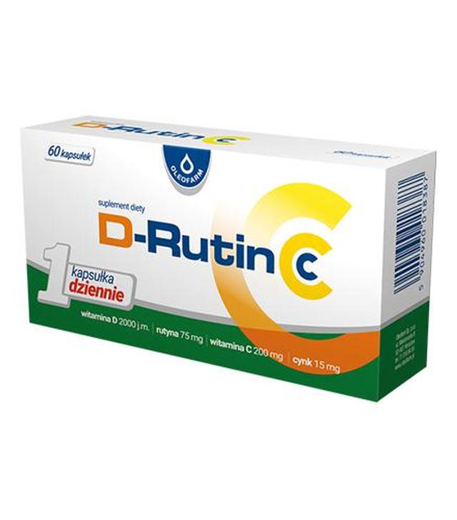 Oleofarm D-Rutin CC, 60 kaps., cena, opinie, wskazania