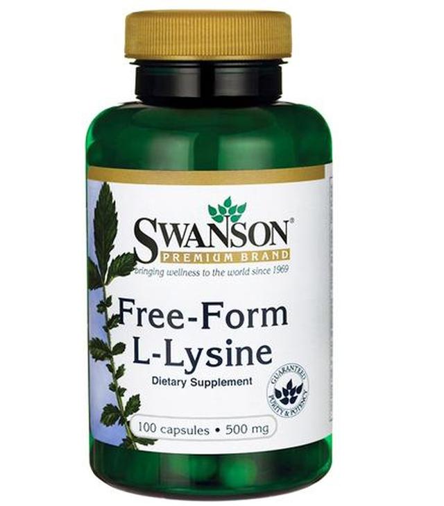 SWANSON L-Lizyna 500 mg - 100 kaps.