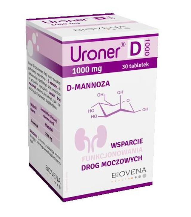 Uroner D 1000 mg, 30 tabletek