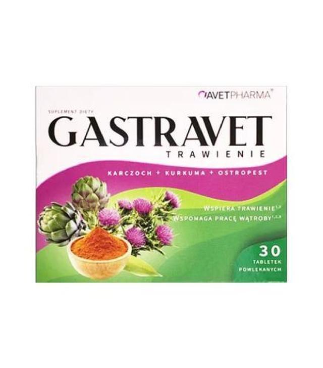 GASTRAVET trawienie, 30 tabletek