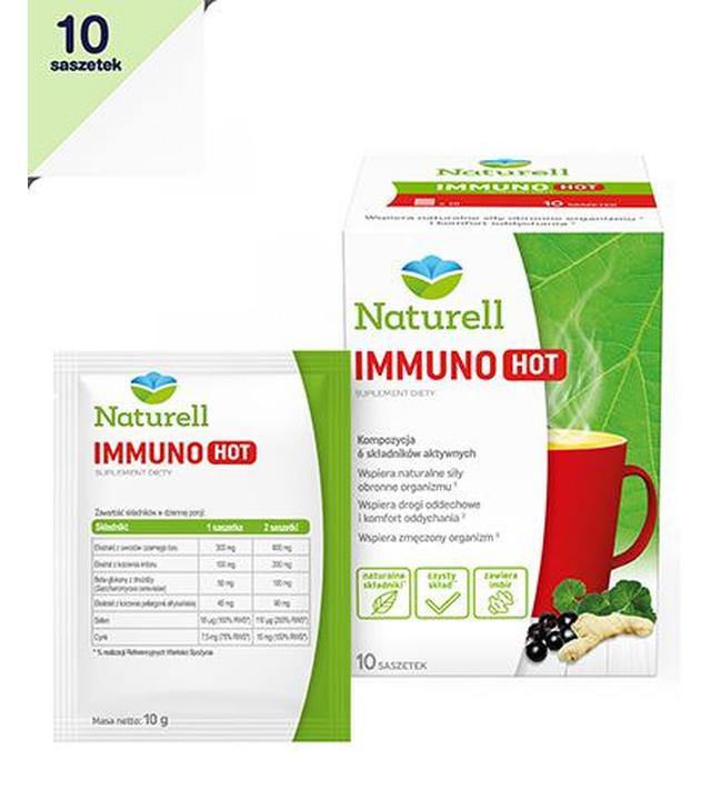 Naturell Immuno Hot, 10 saszetek - 1020804 - uszkodzone kartonowe opakowanie