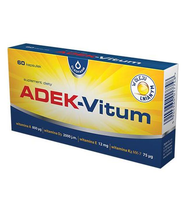 Oleofarm Adek - Vitum, 60 kaps., cena, opinie, składniki