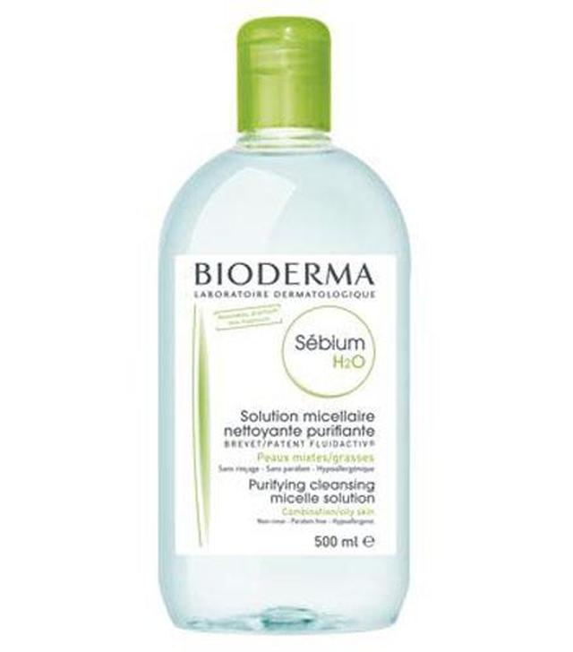 BIODERMA SEBIUM H2O Antybakteryjny płyn micelarny do oczyszczania twarzy, 500 ml
