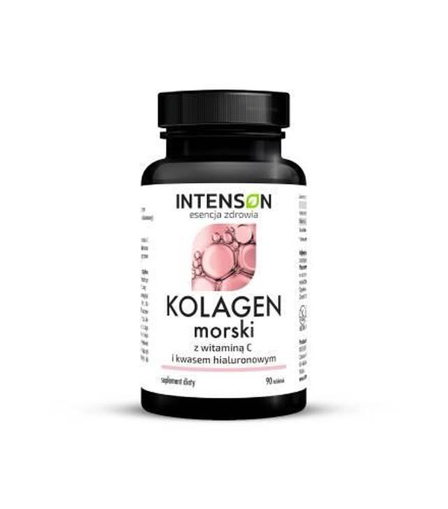 Intenson Kolagen Morski z witaminą C i kwasem hialuronowym, tabletki, 90 sztuk