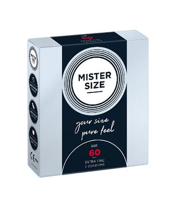 Mister Size Prezerwatywy 60 mm, 3 szt., cena, opinie, wskazania
