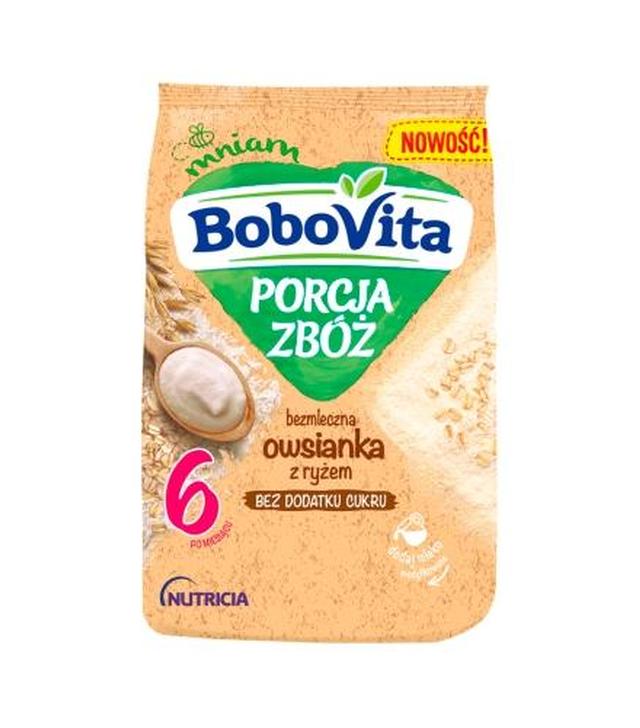 BoboVita Porcja Zbóż Kaszka bezmleczna owsianka z ryżem, po 6 miesiącu - 170 g - cena, opinie, właściwości
