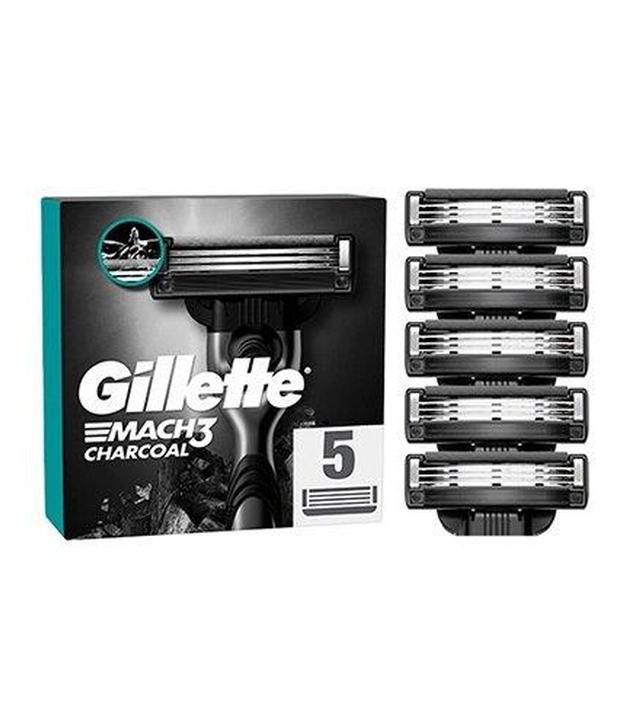 Gillette Mach3 Charcoal Ostrza wymienne do maszynki dla mężczyzn, 5 sztuk