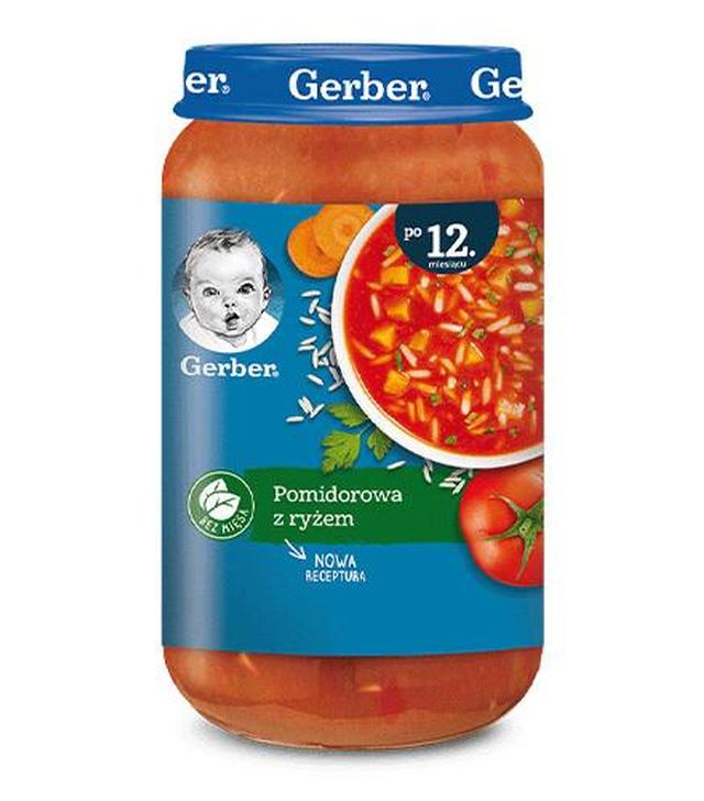 Gerber Pomidorowa z ryżem po 12 m-cu - 250 ml - cena, opinie, skład