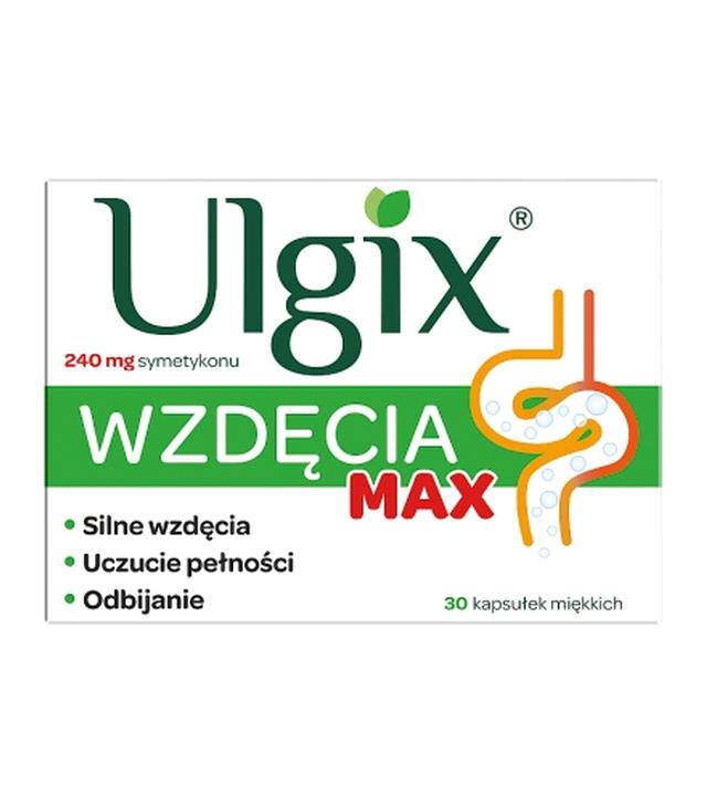 Ulgix Wzdęcia Max, kapsułki miękkie, 30 sztuk