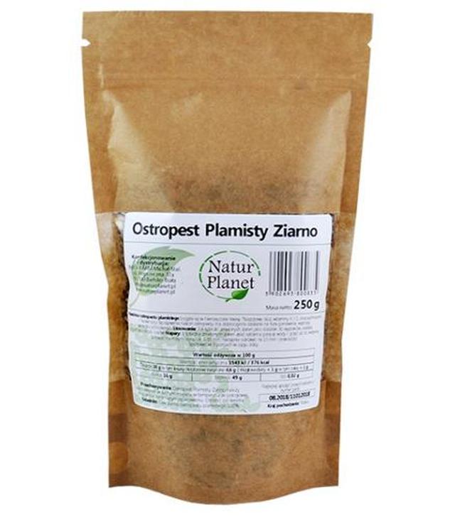 NATUR PLANET Ostropest plamisty ziarno, 250 g  - ważny do 2025-10-31