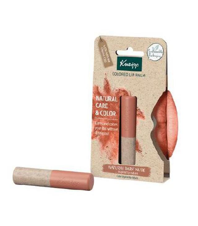 Kneipp Natural Care&Color Balsam koloryzujący do ust Natural Dark Nude, 3,5 g, cena, opinie, skład