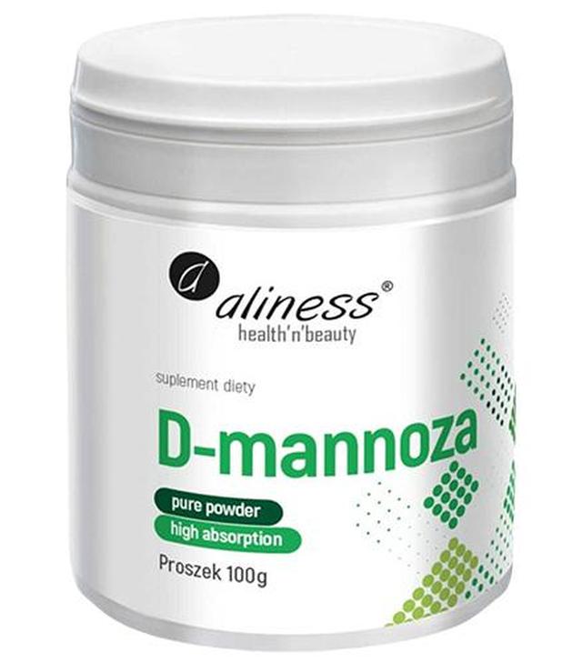 Aliness D-mannoza Proszek, 100 g, cena, opinie, dawkowanie