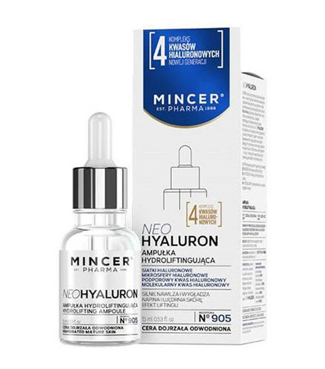 Mincer Pharma Neohyaluron N°905 Ampułka hydroliftingująca - 15 ml - cena, opinie, wskazania - ważny do 2025-02-07