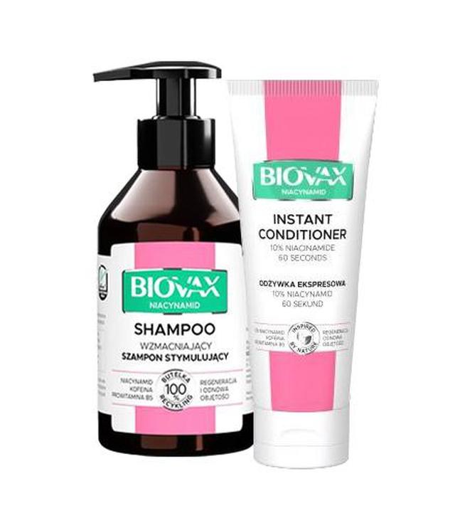 Zestaw Biovax Niacynamid szampon 200ml + odżywka 7w1 200ml