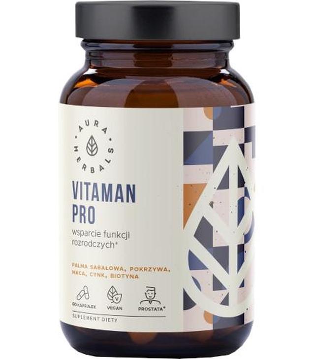 Aura Herbals Vitaman Pro Wsparcie funkcji rozrodczych, 60 kapsułek