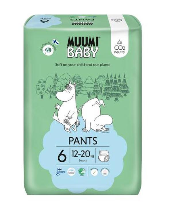 Muumi Baby Pants pieluchomajtki 6 Junior 12-20 kg, 36 sztuk