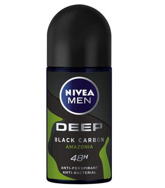 NIVEA MEN DEEP BLACK CARBON AMAZONIA Antyperspirant w kulce 48h - 50 ml - cena, opinie, właściwości