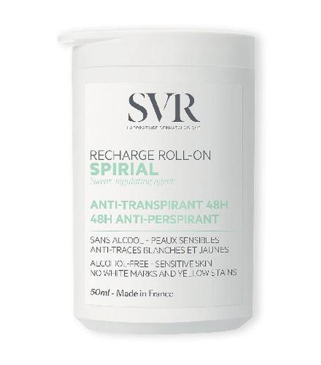 SVR Spirial Roll'on Recharge Antyperspirant w kulce, 50 ml