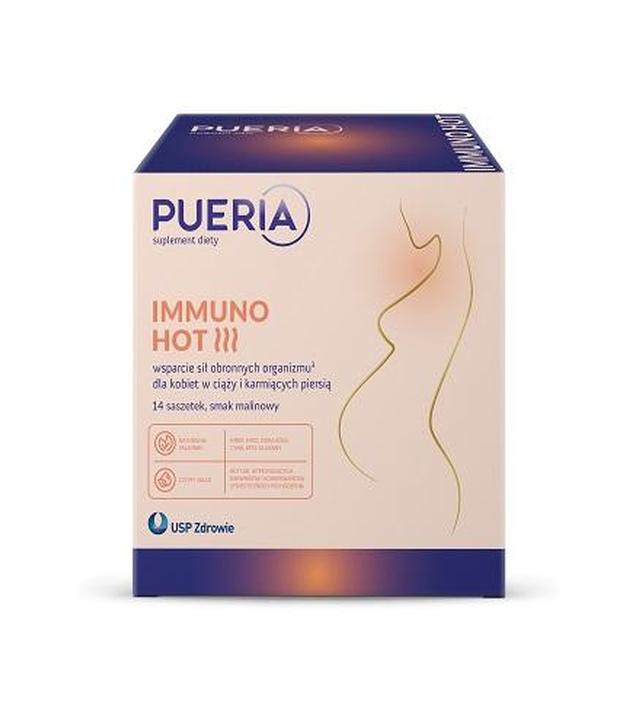 PUERIA Immuno Hot, 14 saszetek x 3 g - ważny do 2025-09-30