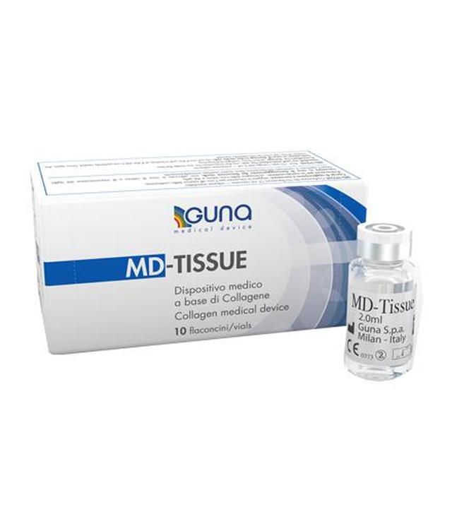 Md-Tissue Wyrób medyczny na bazie kolagenu - 10 fiolek x 2 ml - cena, opinie, właściwości