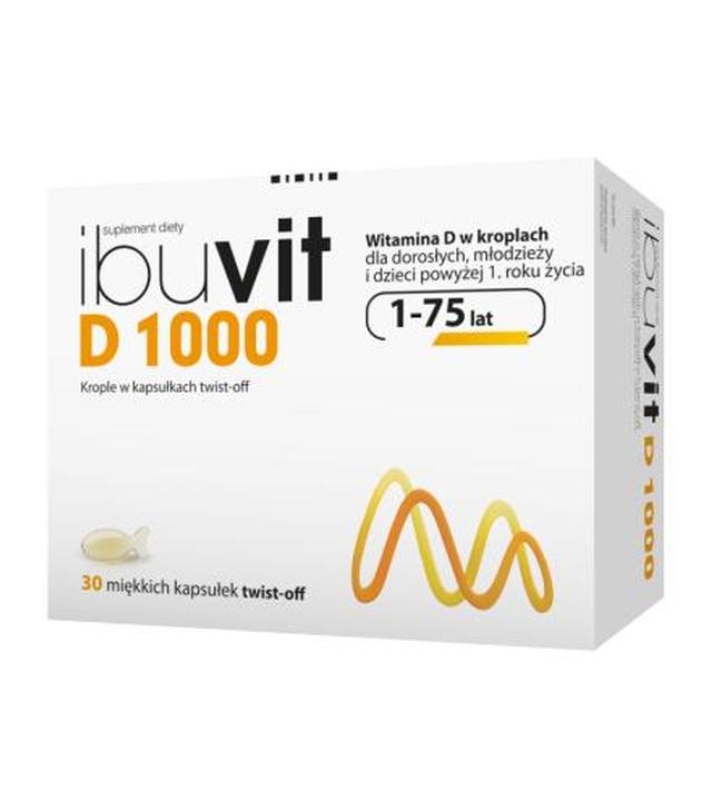 IBUVIT D 1000 twist-off - 30 kaps.